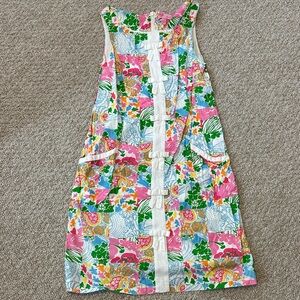 Lilly Pulitzer Vibrant Pink and Green Dress